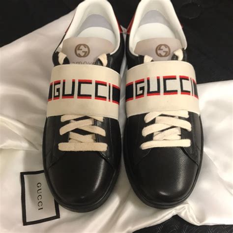 gucci black ace elastic band|Gucci ace shoes customer service.